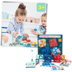 Jeu Montessori à Cubes Emoji Magiques