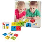Jeu Montessori à Cubes Emoji Magiques
