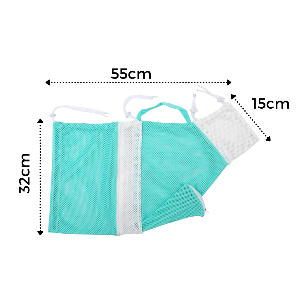 Sac en filet multifonctionnel pour le toilettage des animaux de compagnie