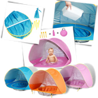 Tente de plage portative pour bébé avec mini-piscine