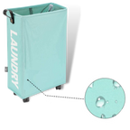 Panier à linge portable à roulettes