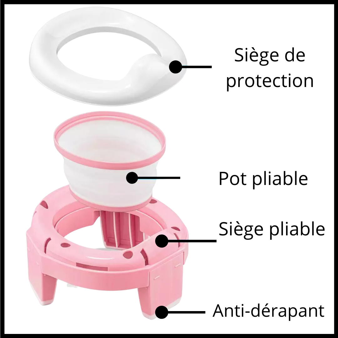 Pot pliable 3 en 1 pour les tout-petits