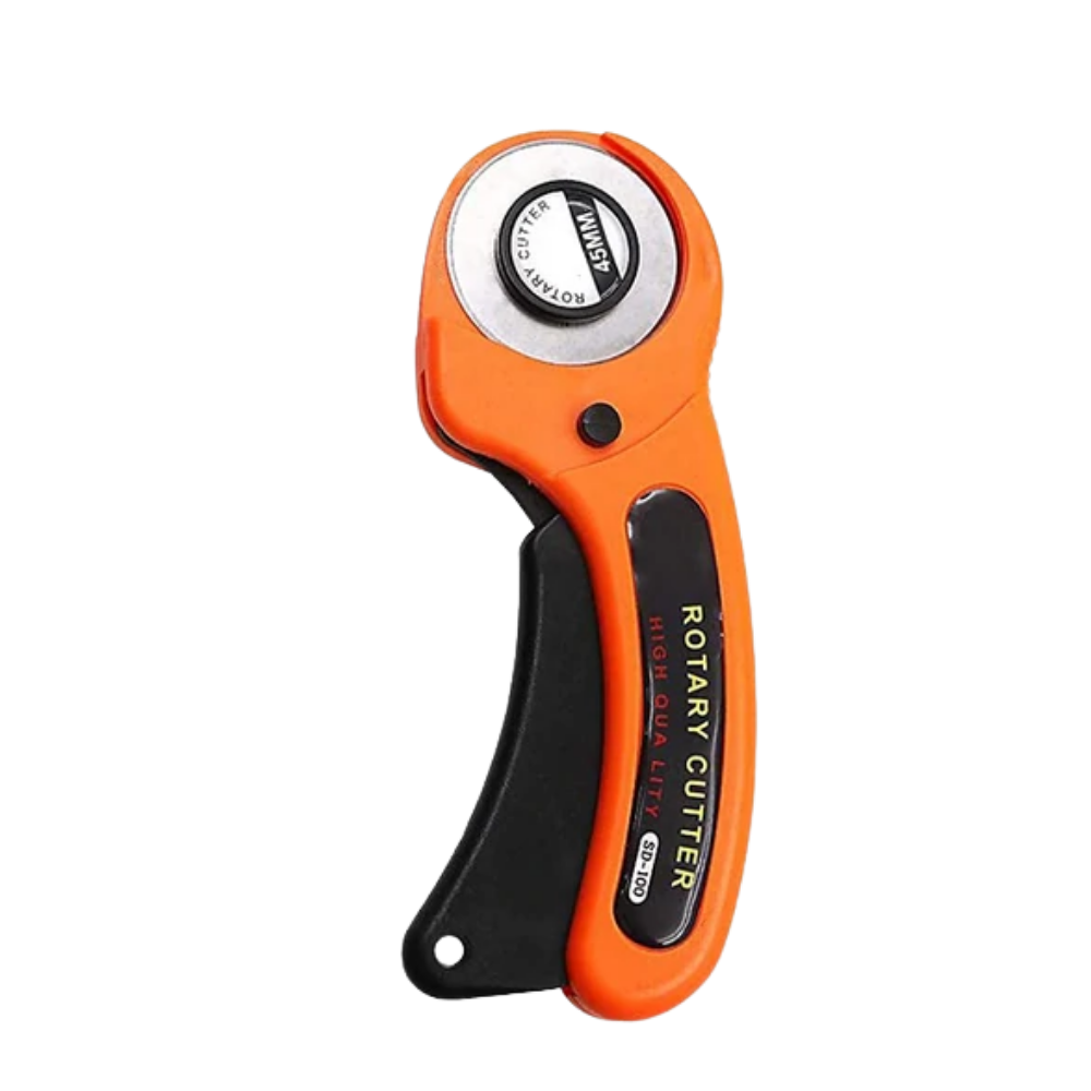 Coupeur rotatif pour tissus avec cinq lames de 45 mm