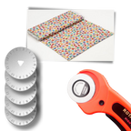 Coupeur rotatif pour tissus avec cinq lames de 45 mm