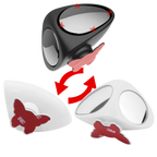 Rétroviseur d'angle mort rotatif à 2 côtés