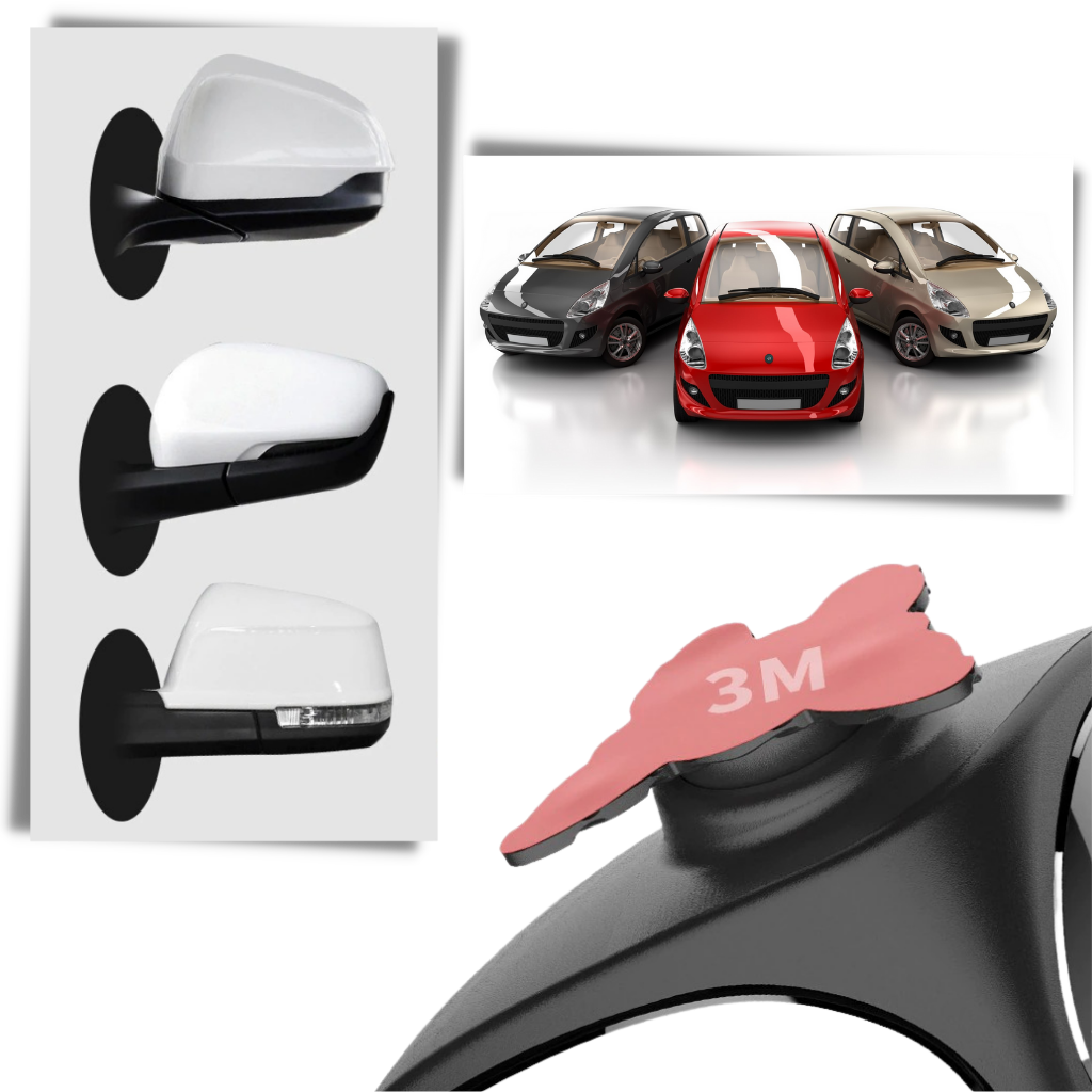 Rétroviseur d'angle mort rotatif à 2 côtés