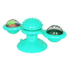 Jouet pour chat "moulin à vent rotatif" avec brosse