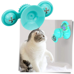Jouet pour chat "moulin à vent rotatif" avec brosse