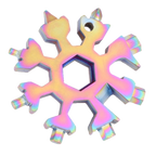 Outil Flocon de neige multifonctionnel 18-en-1 en acier inoxydable