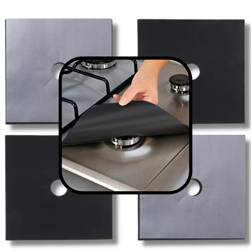 Couverture de protection pour cuisinière à gaz (lot de 2)