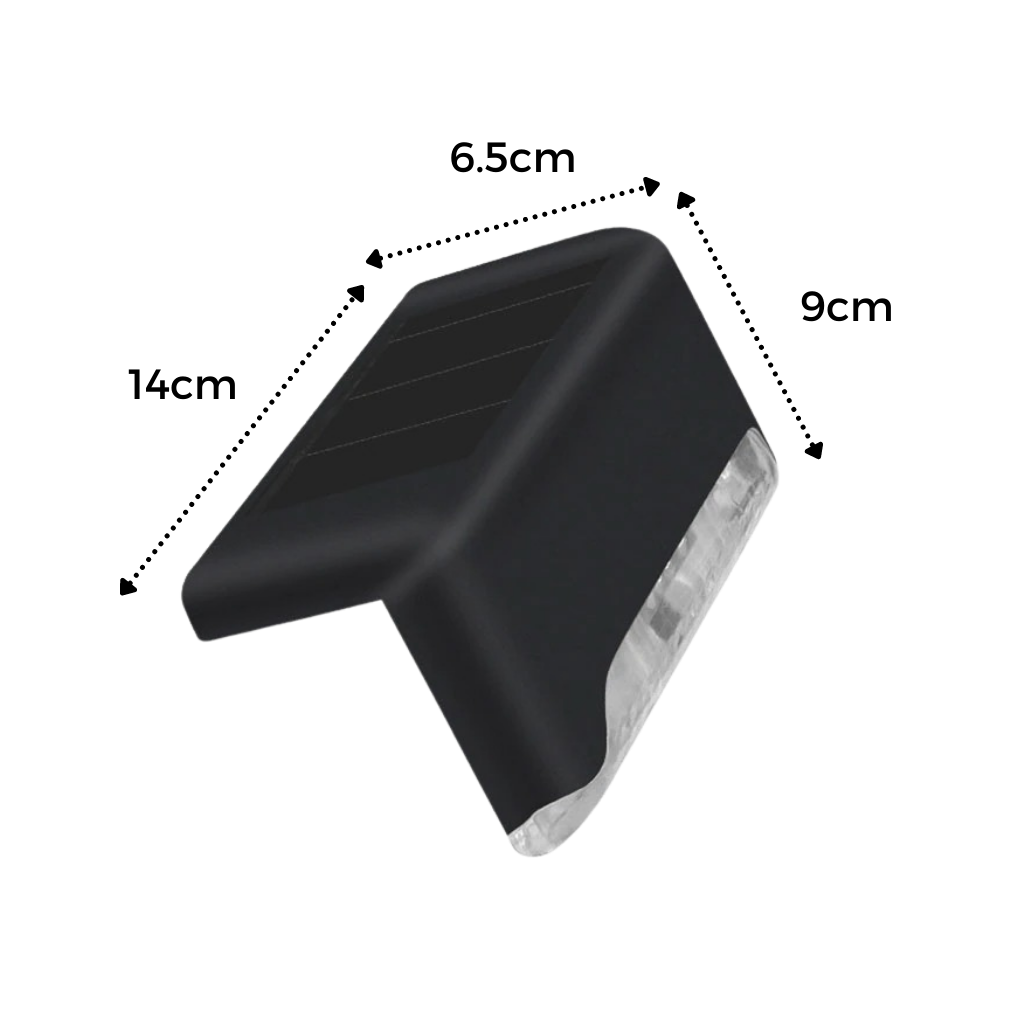 Lampes solaires à LED pour escalier (4 pièces)