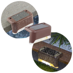 Lampes solaires à LED pour escalier (4 pièces)