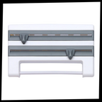 Support mural 4-en-1 pour film étirable et papier essuie-tout