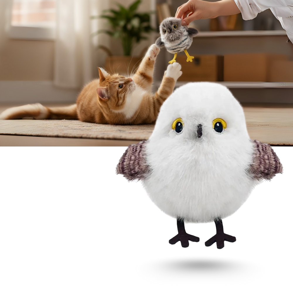 Jouet interactif oiseau pour chat