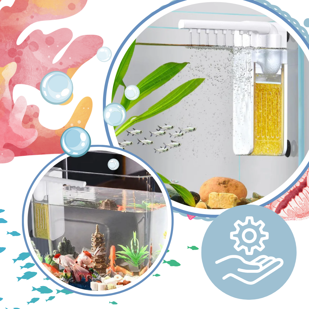 Pompe à filtre pour aquarium anti-colmatage
