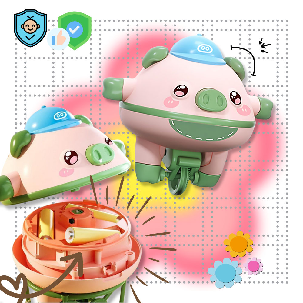 Jouet cochon équilibriste mignon