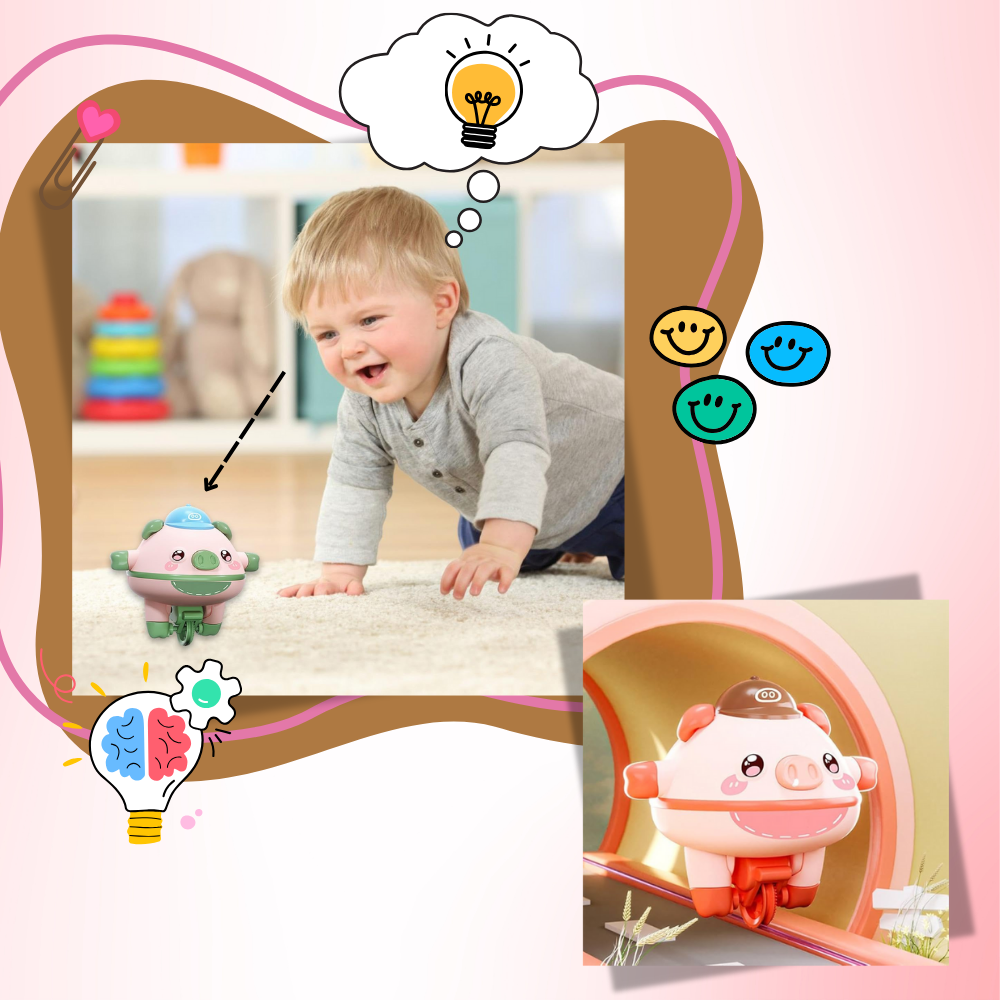 Jouet cochon équilibriste mignon