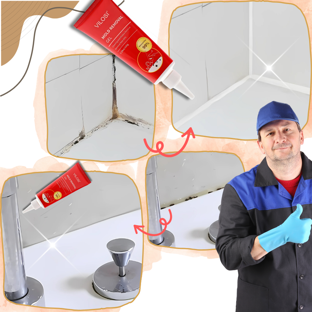 Gel détachant anti-moisissure