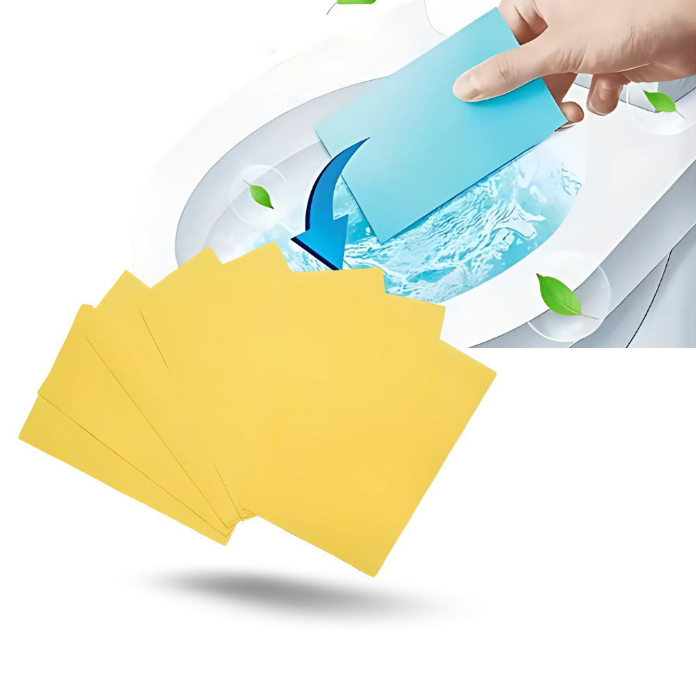 Feuilles nettoyantes écologiques pour les toilettes