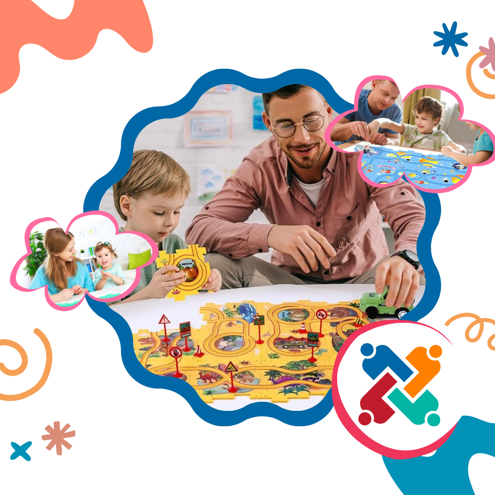 Jeu de piste ludique pour voitures électriques