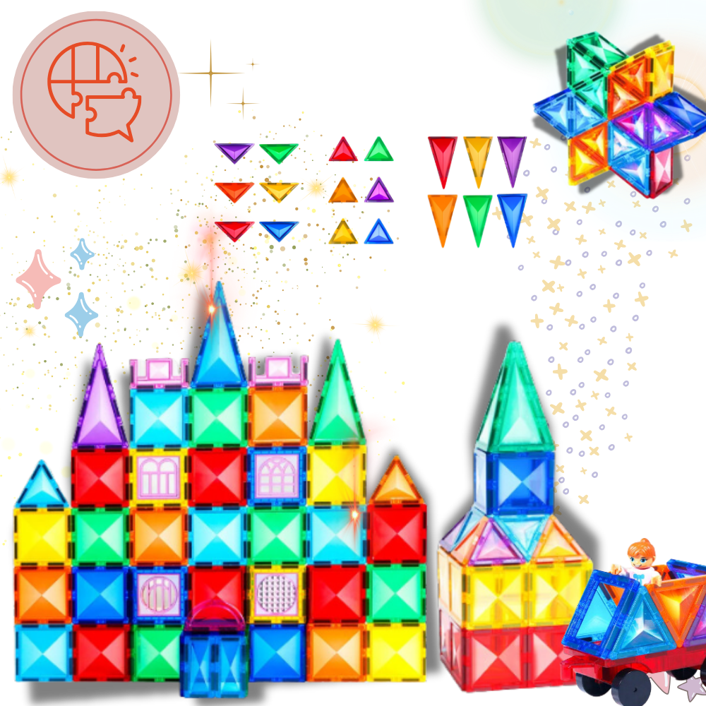Blocs de construction magnétiques éducatifs