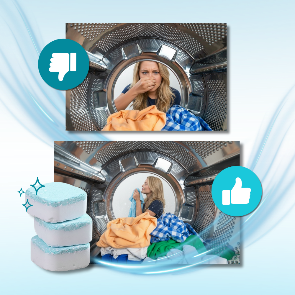 Tablettes nettoyantes aux enzymes pour lave-linge