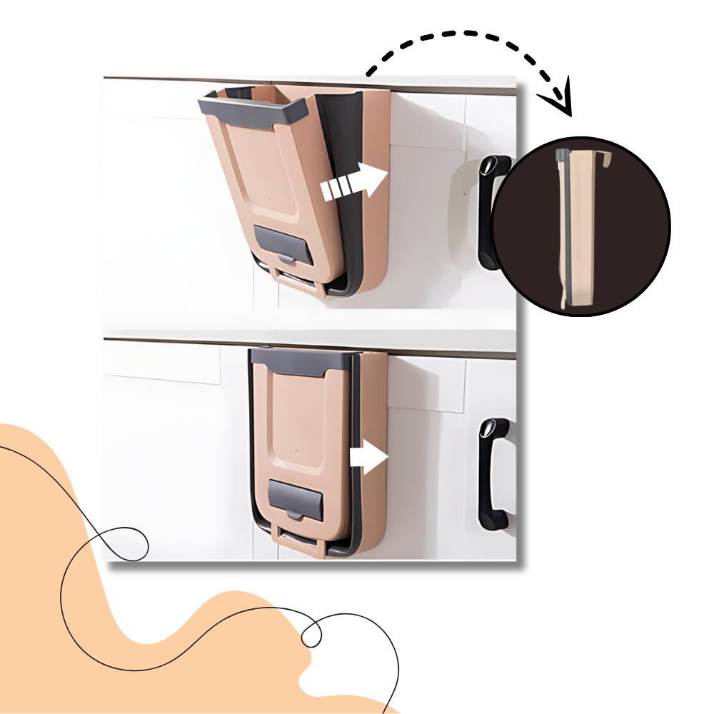 Poubelle pliable de grande capacité