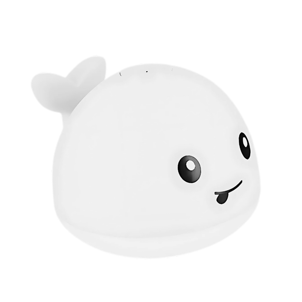 Jouet de bain interactif en forme de baleine avec lumières