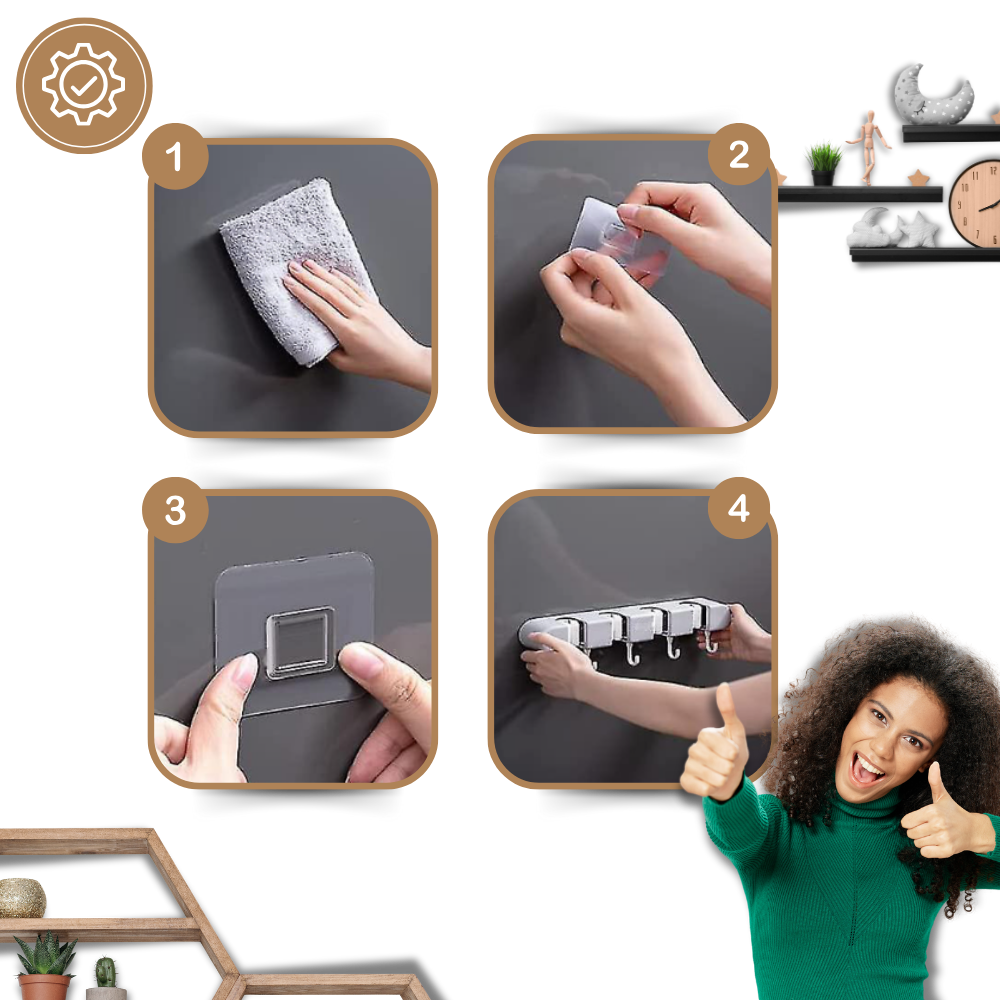 Porte-balai multifonctionnel