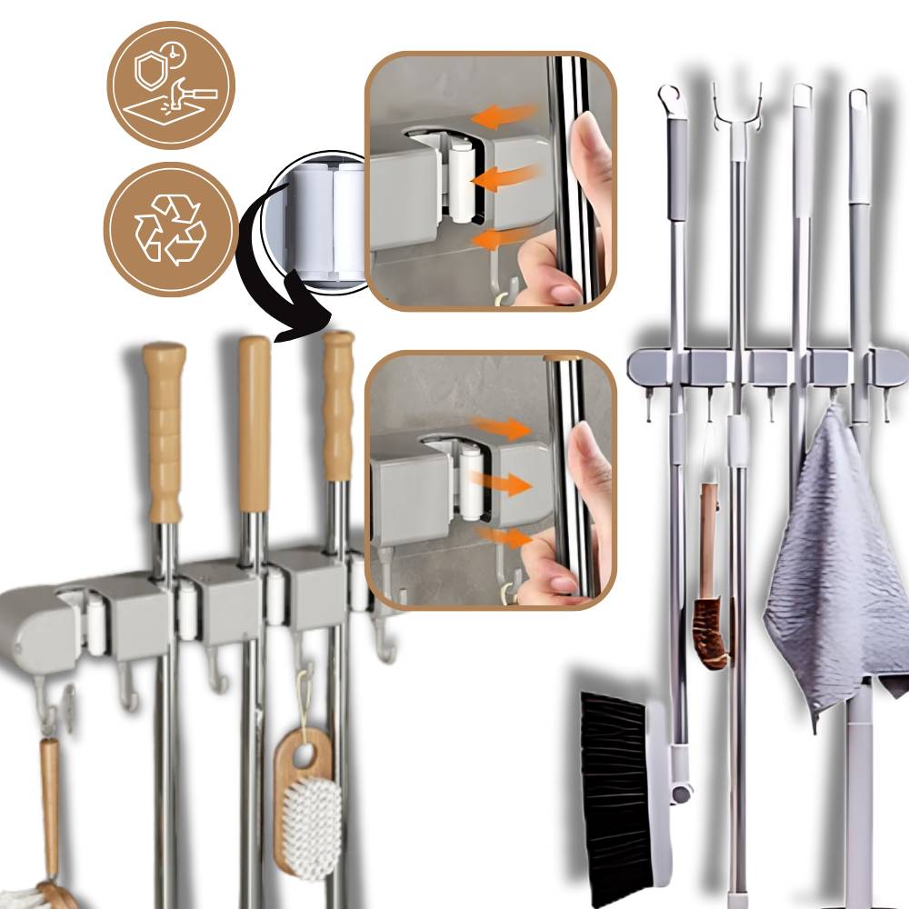 Porte-balai multifonctionnel