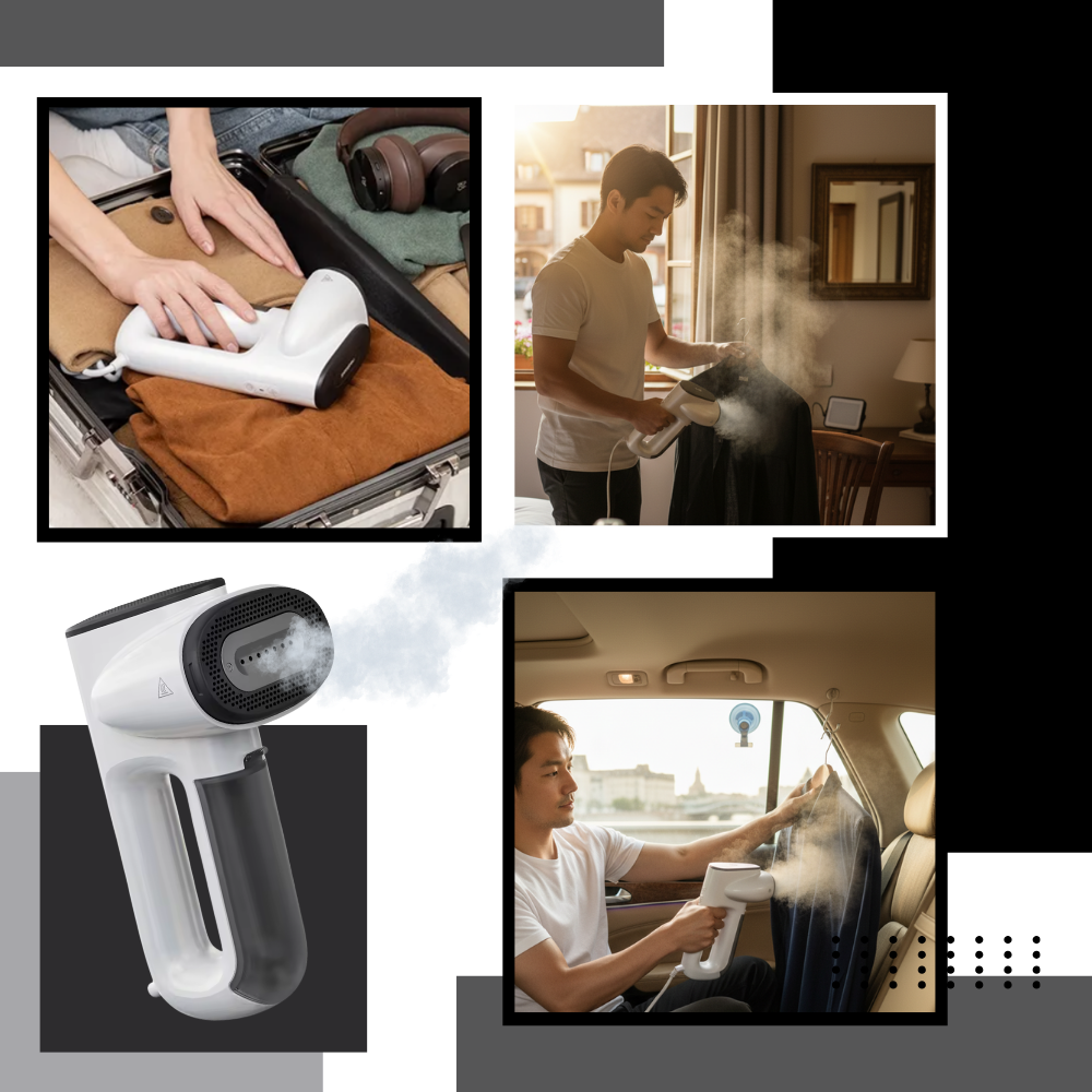 Défroisseur vapeur portable pour vêtements