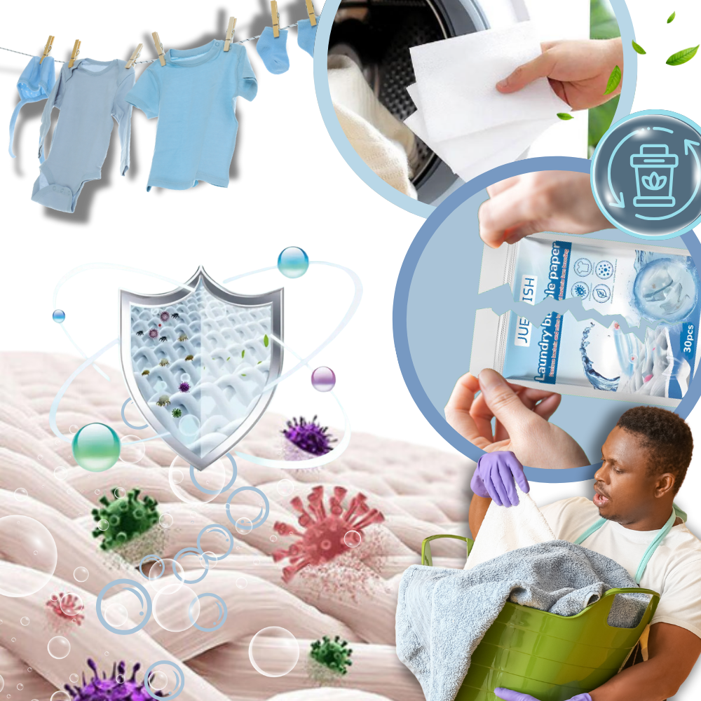 Bandes de lessive écologiques à dissolution rapide