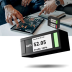 Afficheur bourse et crypto en direct avec design empilable