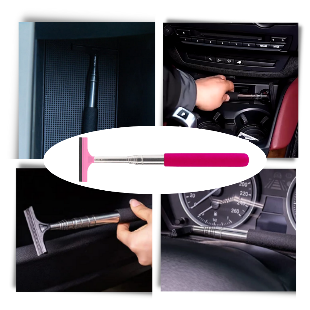 Raclette télescopique pour rétroviseur