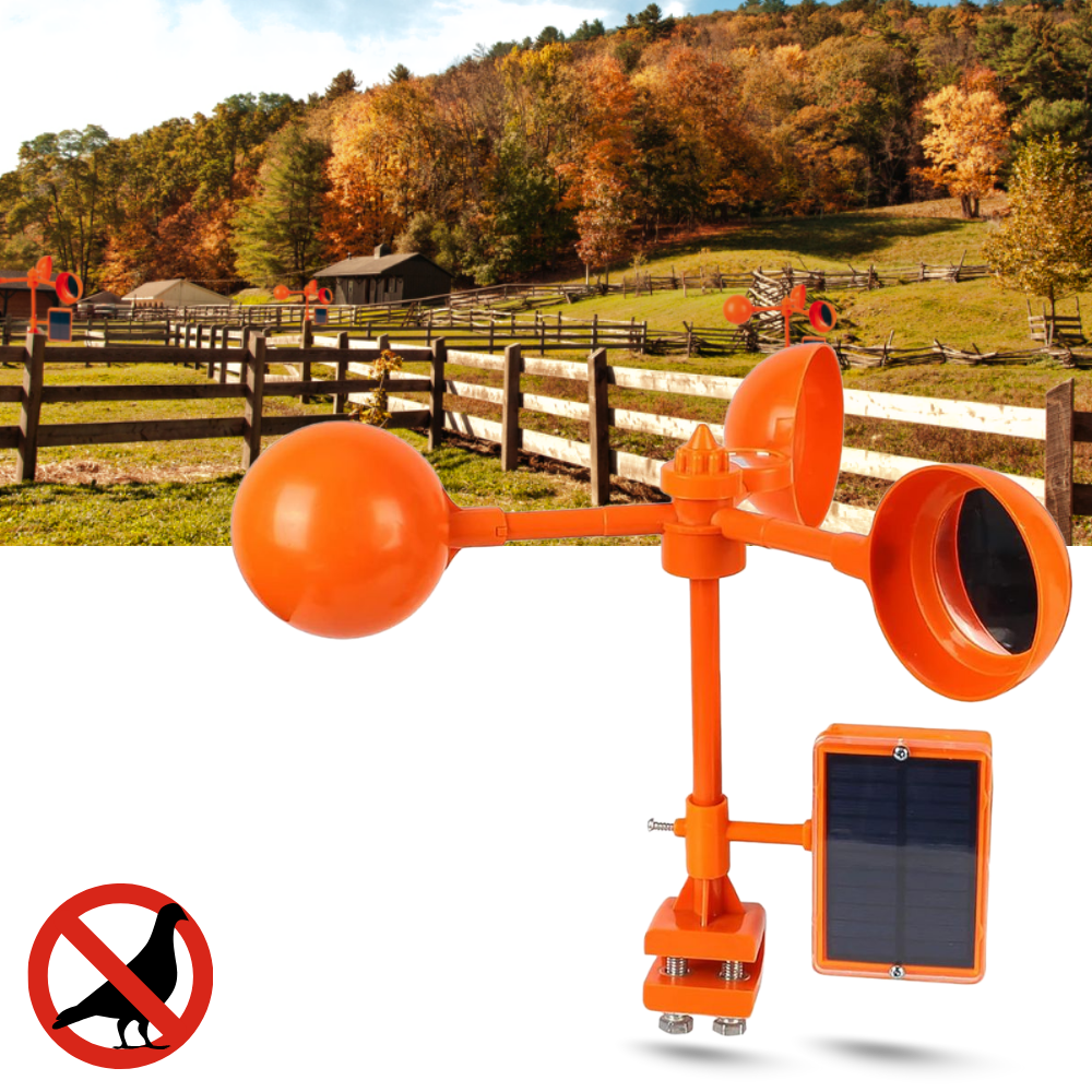 Répulsif d'oiseaux à système rotatif éolien