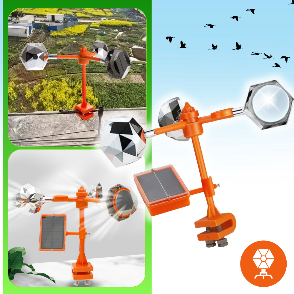 Répulsif d'oiseaux à système rotatif éolien