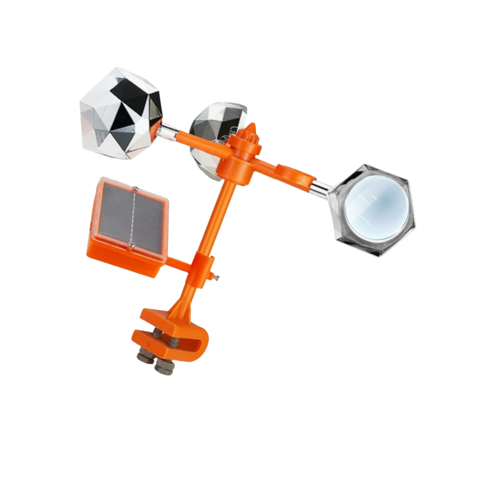Répulsif d'oiseaux à système rotatif éolien